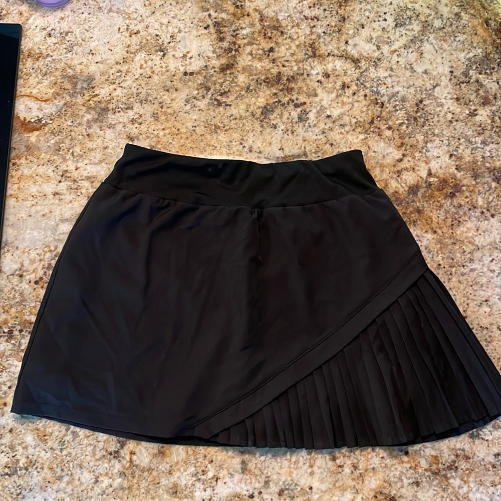 Black Skort with Flare